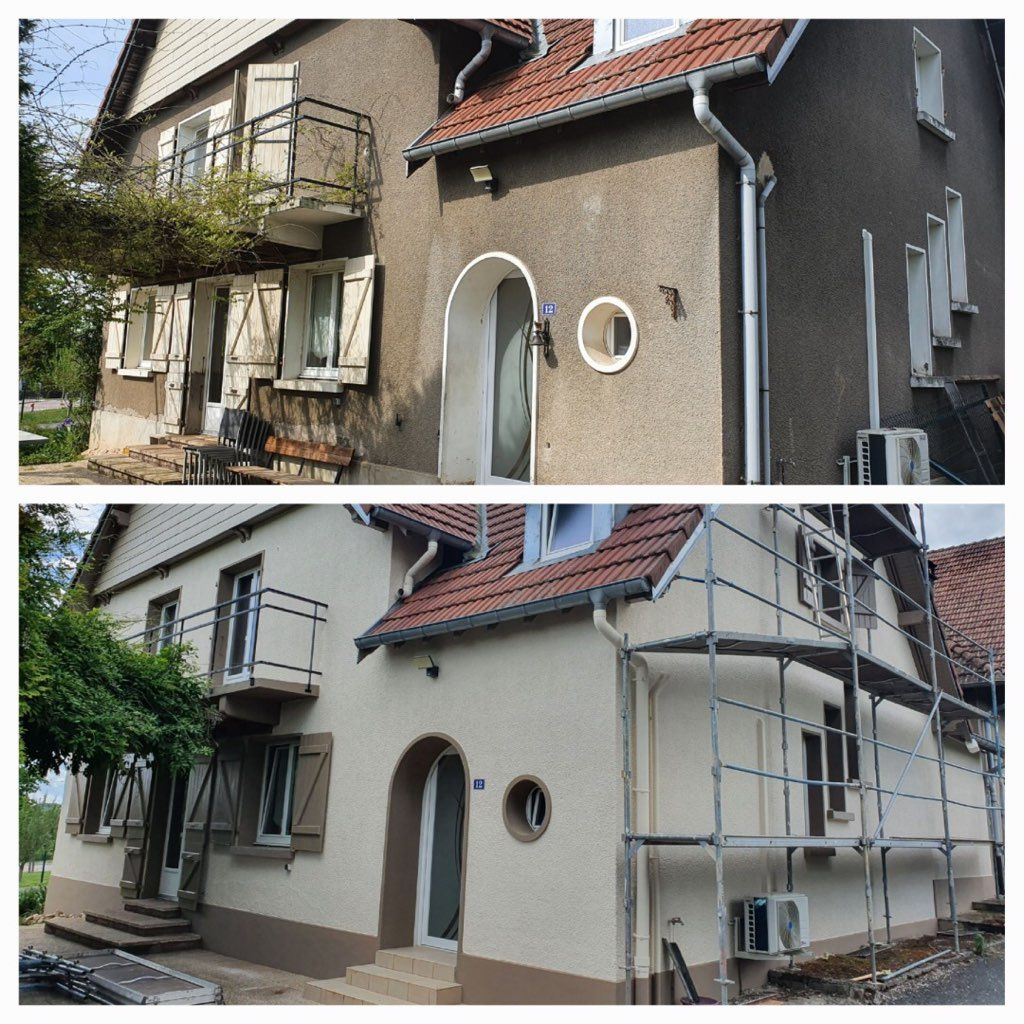 Avant / Aprés peinture façade