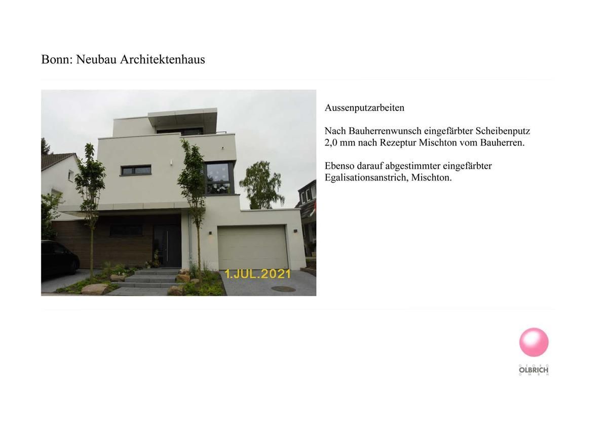 Ein Bild von einem Haus mit einem rosa Kreis in der Ecke