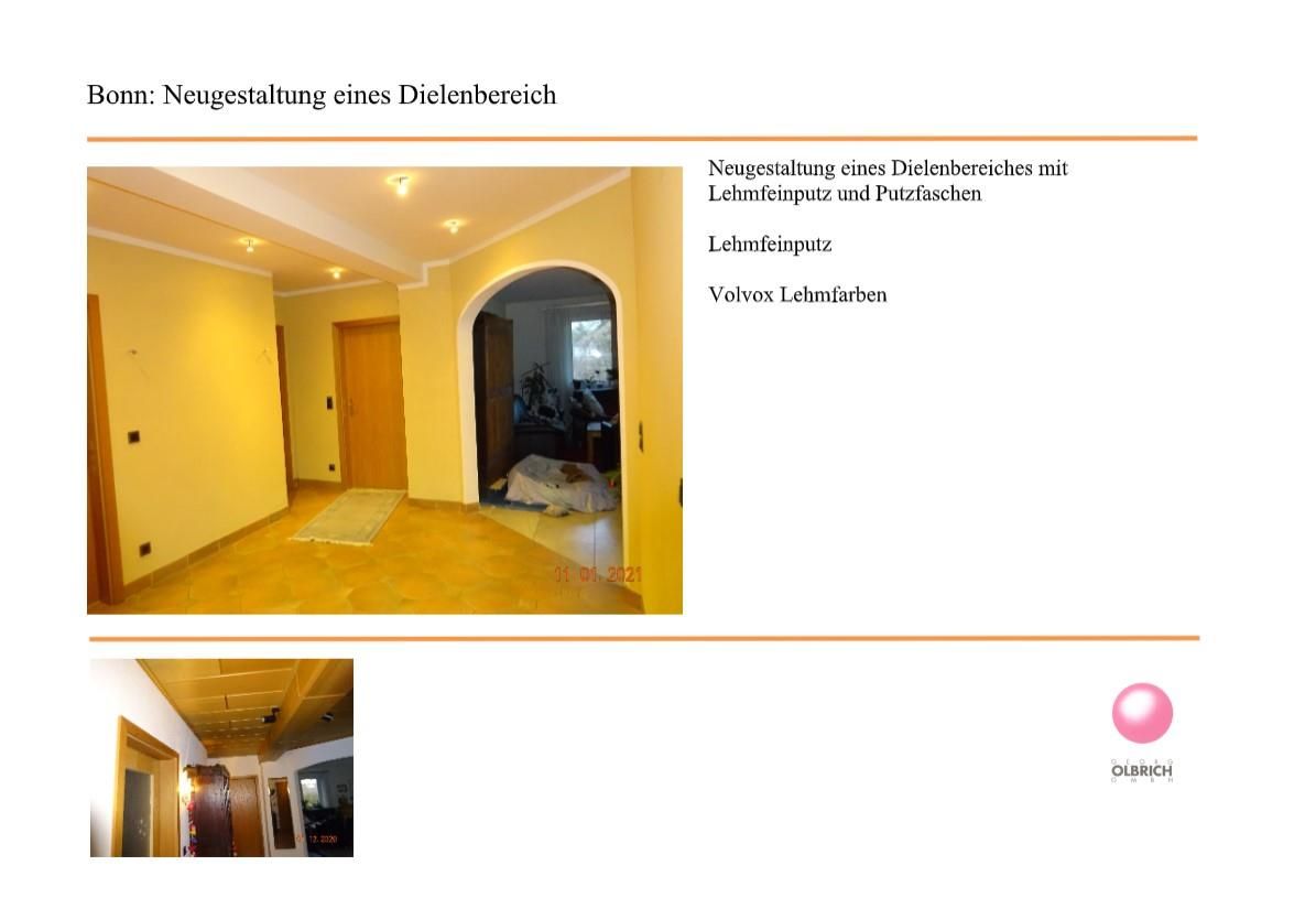 Ein Bild von einem Flur mit einem rosa Kreis in der Mitte