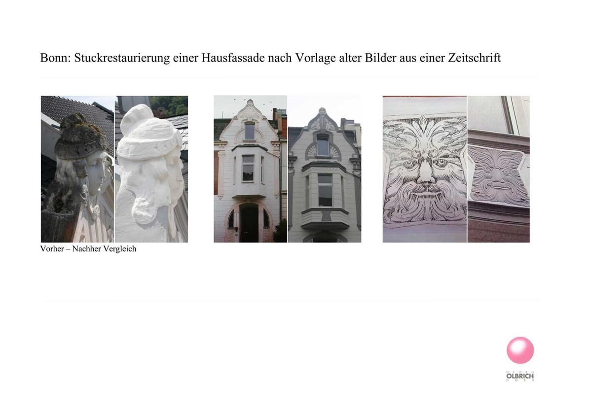 Eine Collage aus Bildern von Gebäuden und einer Statue
