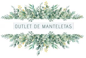 Una pancarta con flores y hojas verdes sobre un fondo blanco.