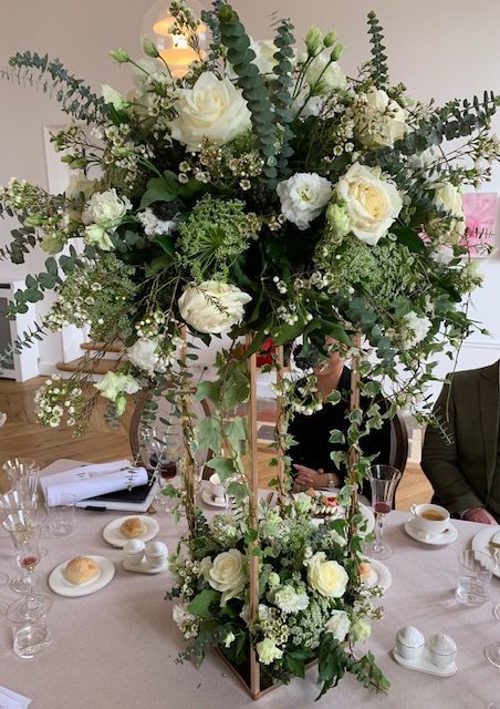 Composition florale blanche