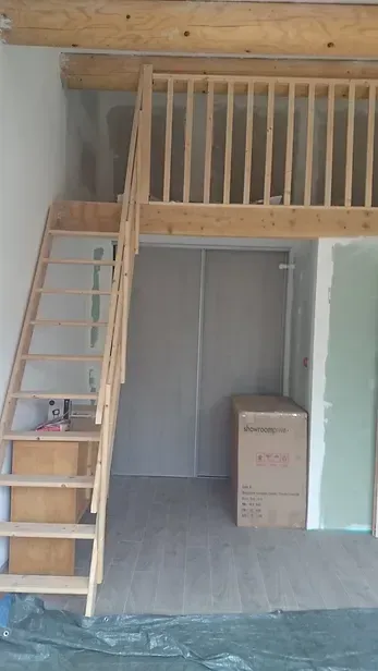 Mezzanine sur mesure en bois