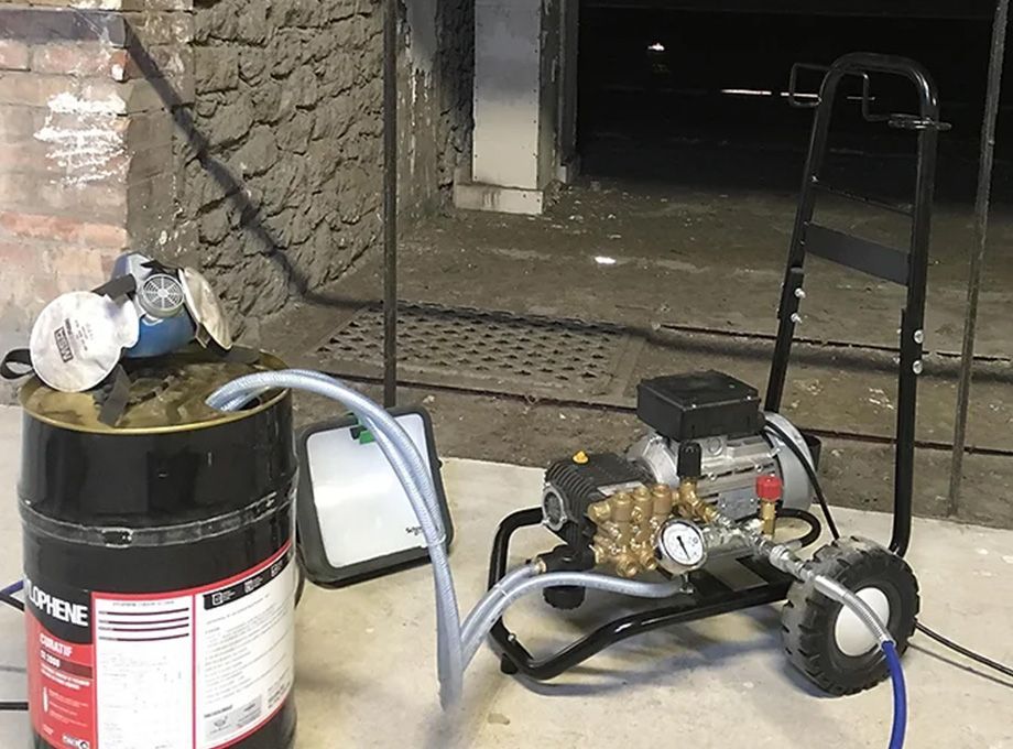 Compresseur posé au sol 