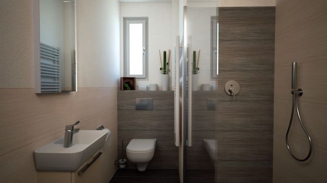 Modernisiertes Badezimmer