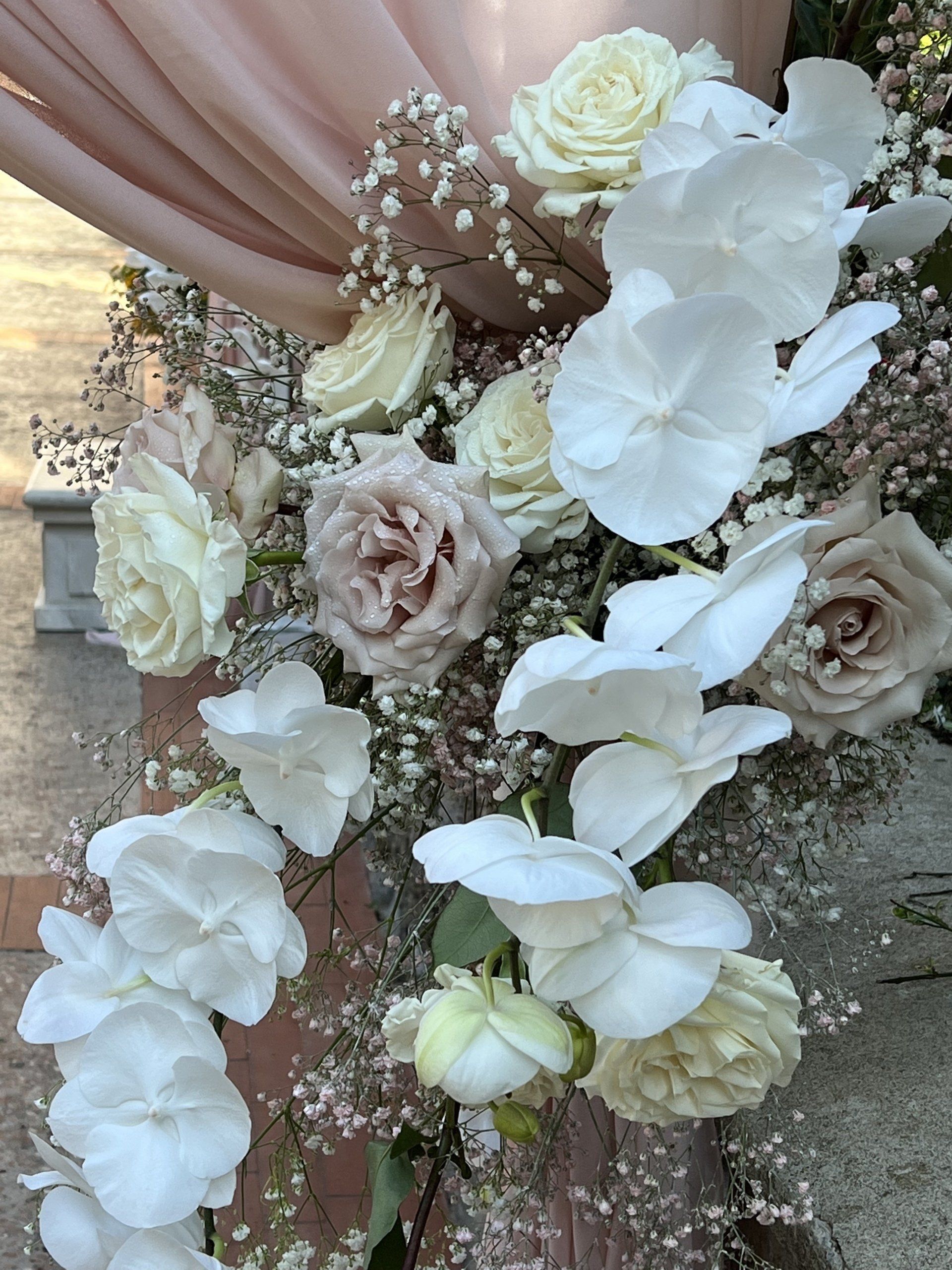 Détail de la composition de mariage