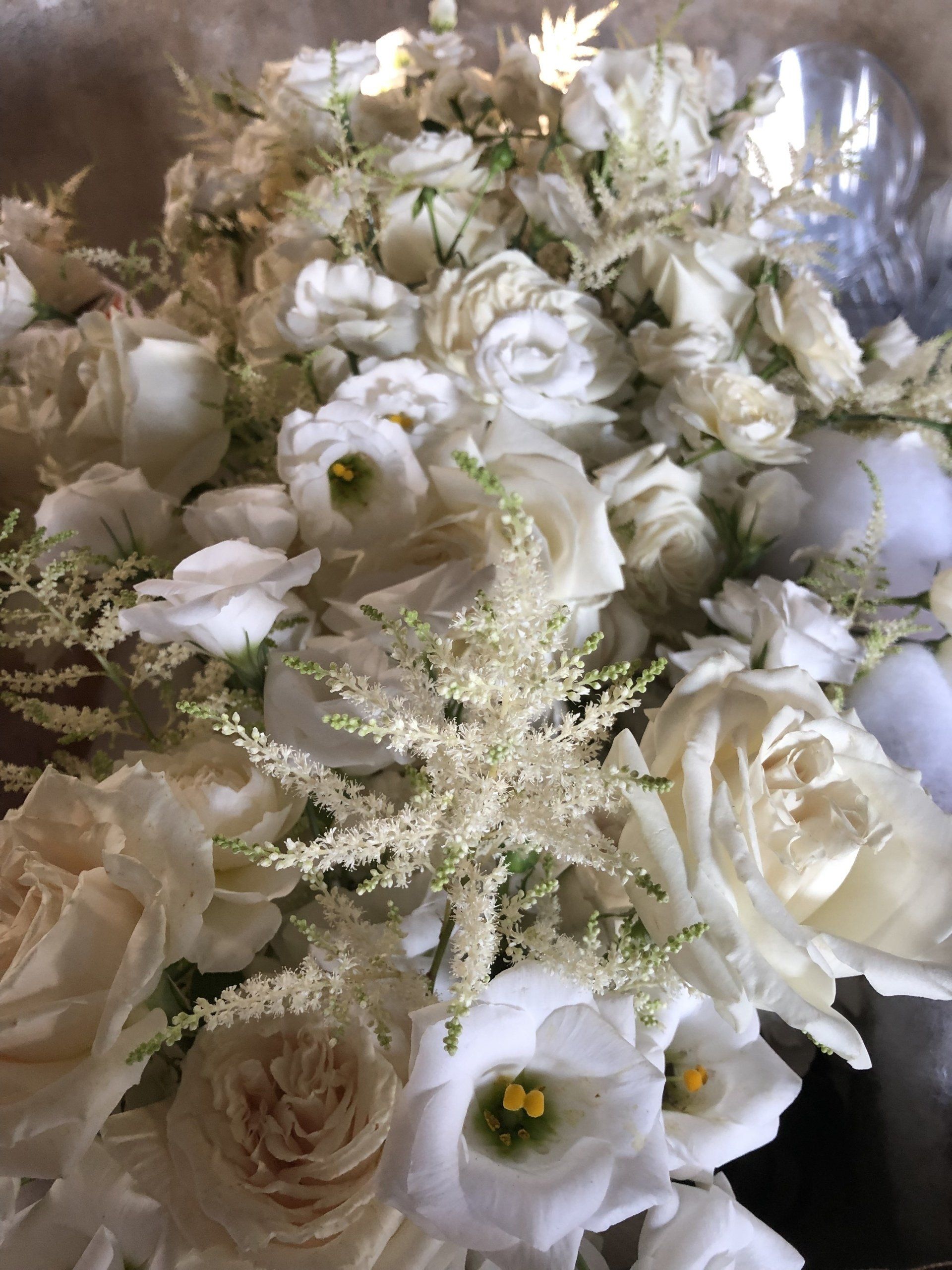 Zoom sur un bouquet blanc