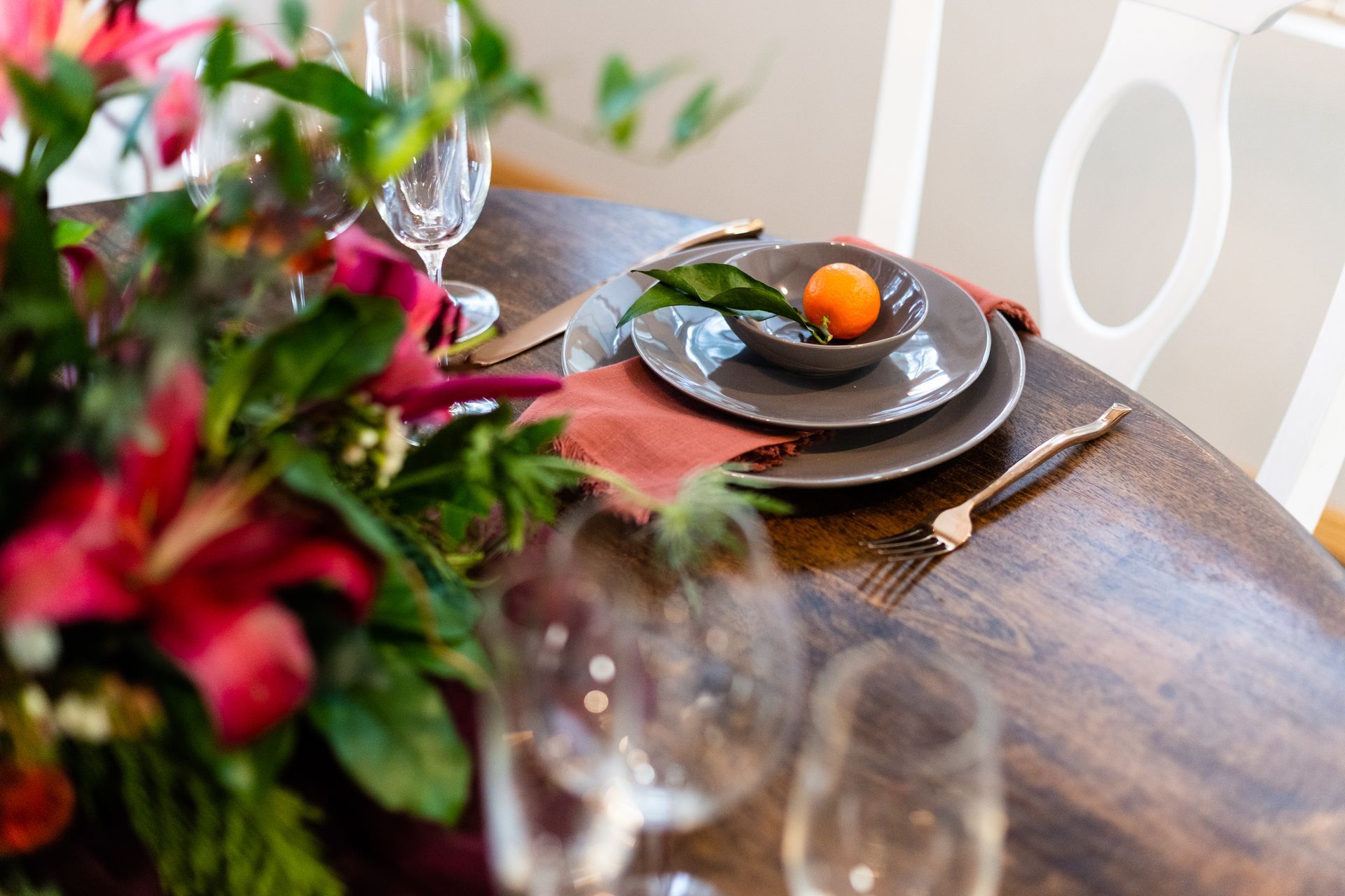 a table set for Thanksgiving weekend in Bend