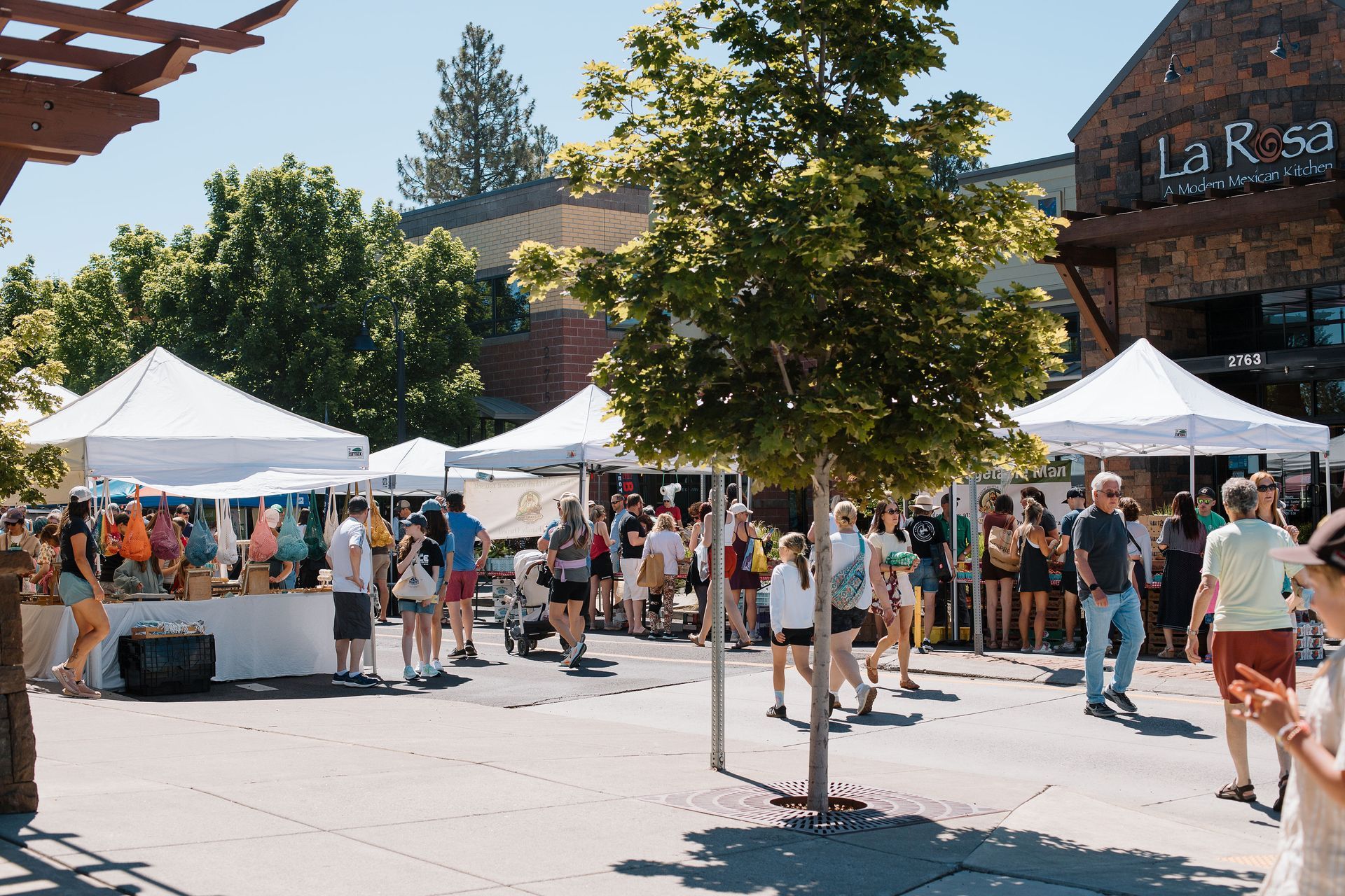 People at an August event in Bend