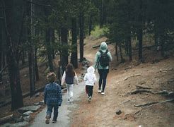 Family on a Central Oregon hiking trail