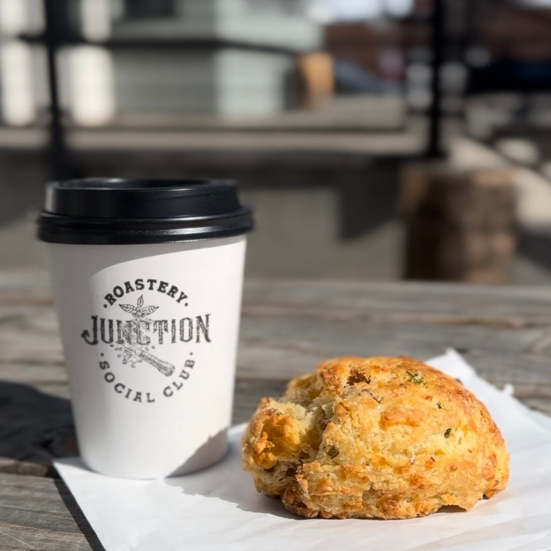 Coffee & pastry from Junction Roastery, a breakfast option for a weekend in Redmond