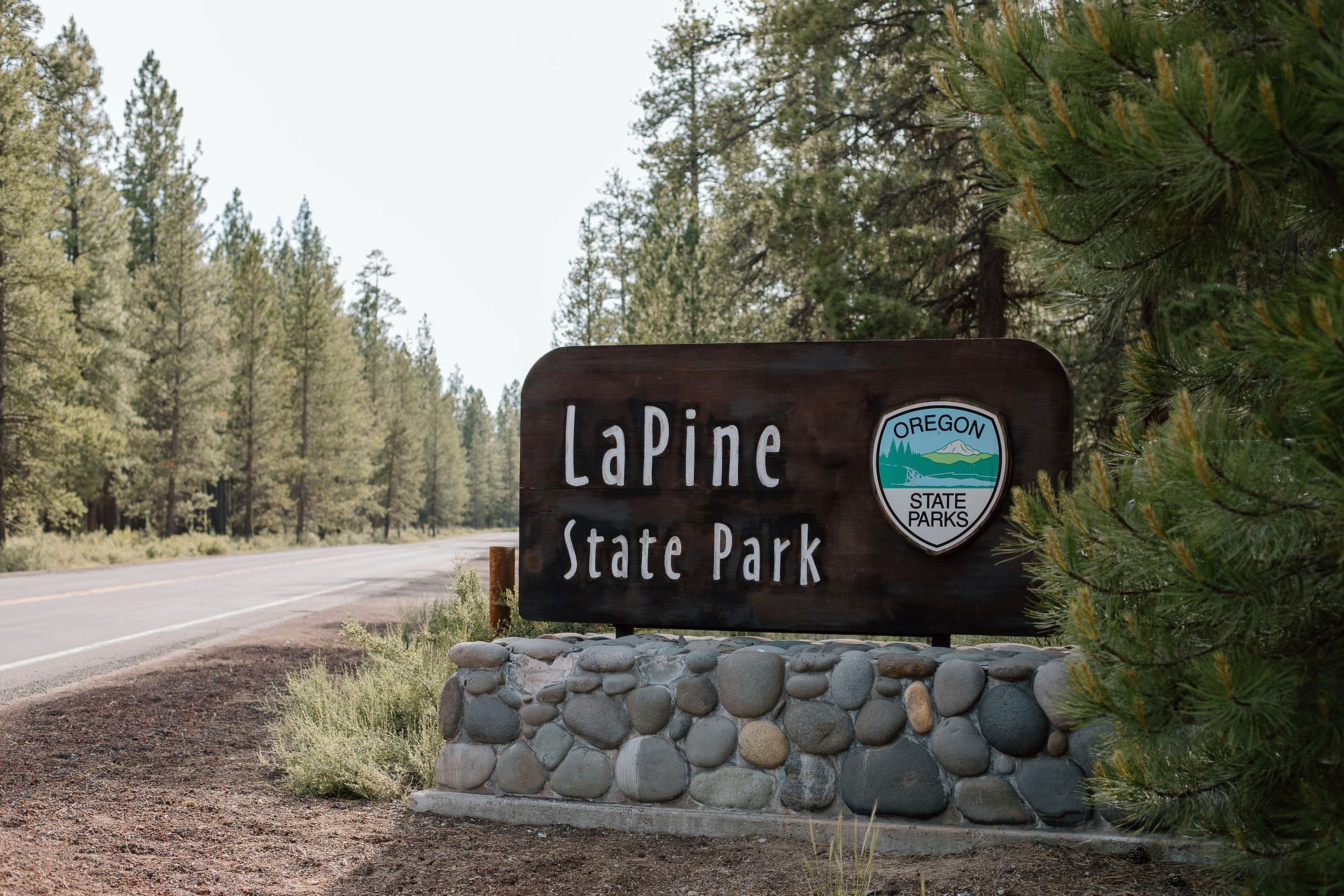 Sign for La Pine State Park where a few of the best summer hikes in Sunriver are located