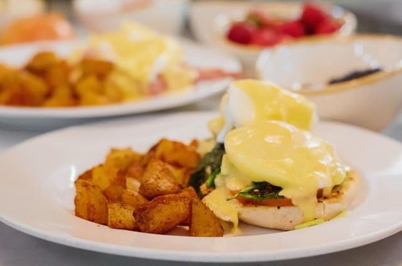 breakfast sandwich from Cafe Sintra in Sunriver the perfect way to start a winter day in Sunriver