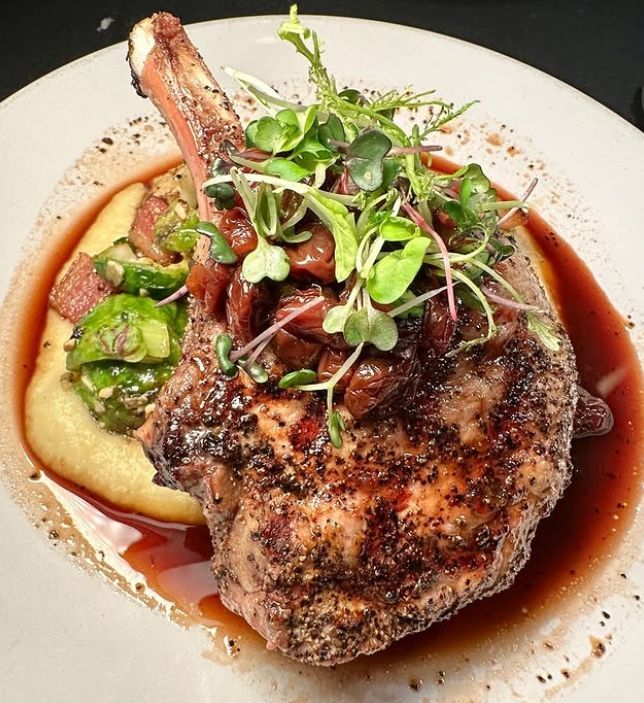 Dinner entree from South Bend Bistro in Sunriver