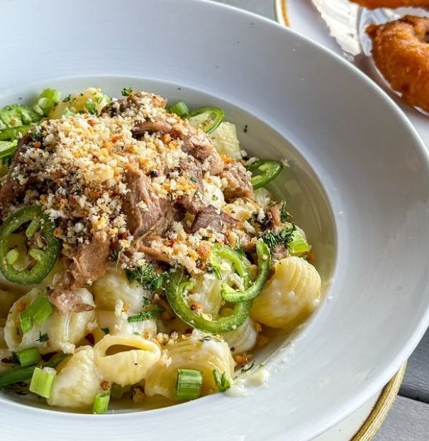 Pasta at Lodge Kitchen in Sunriver - option for dinner during a perfect winter day in Sunriver