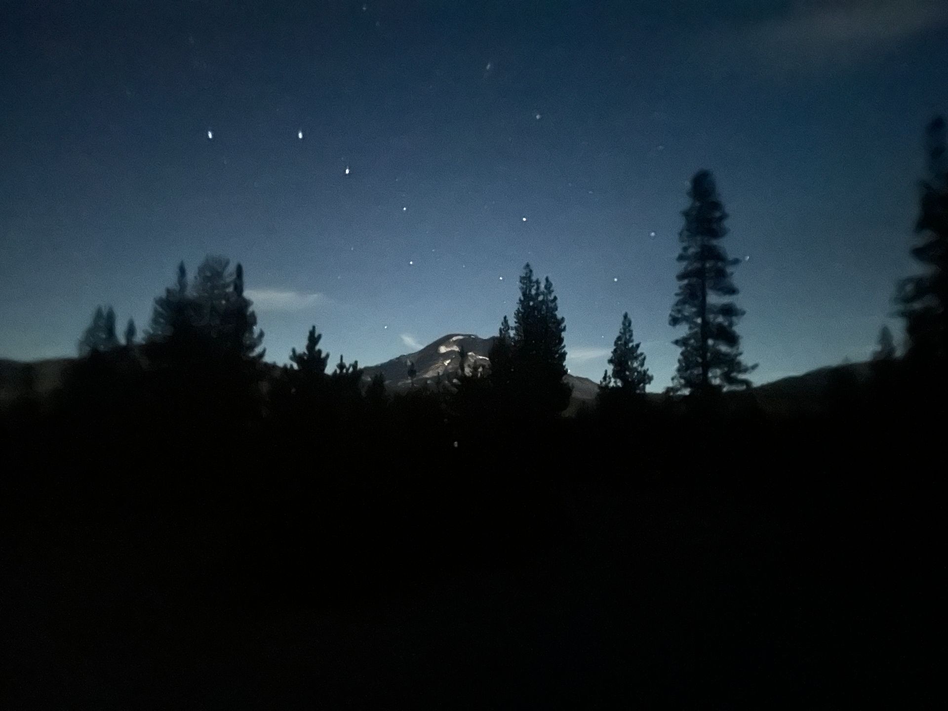 Starry night sky during spring break in Central Oregon