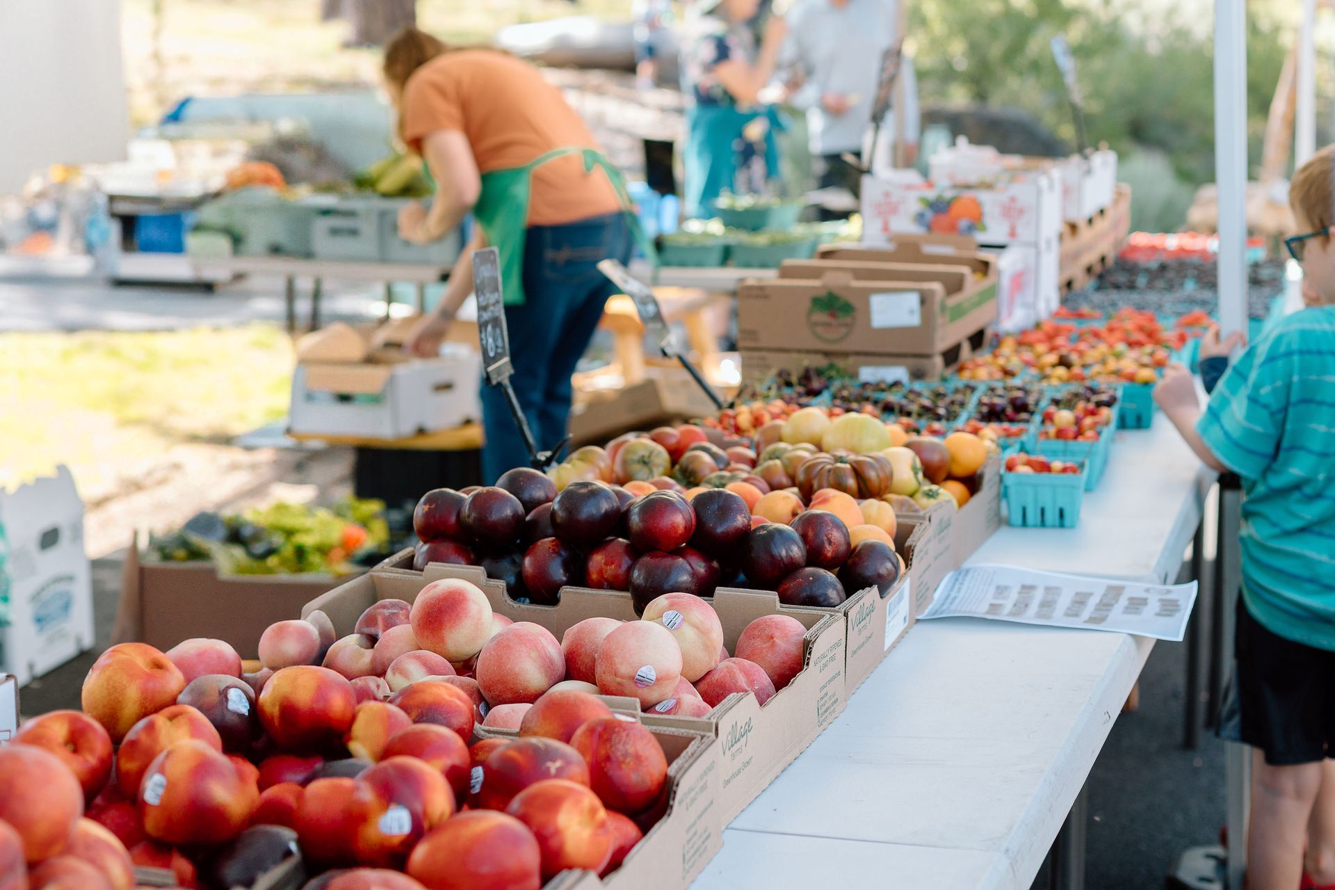 fruit at a farmer's market one of the June events in Central Oregon