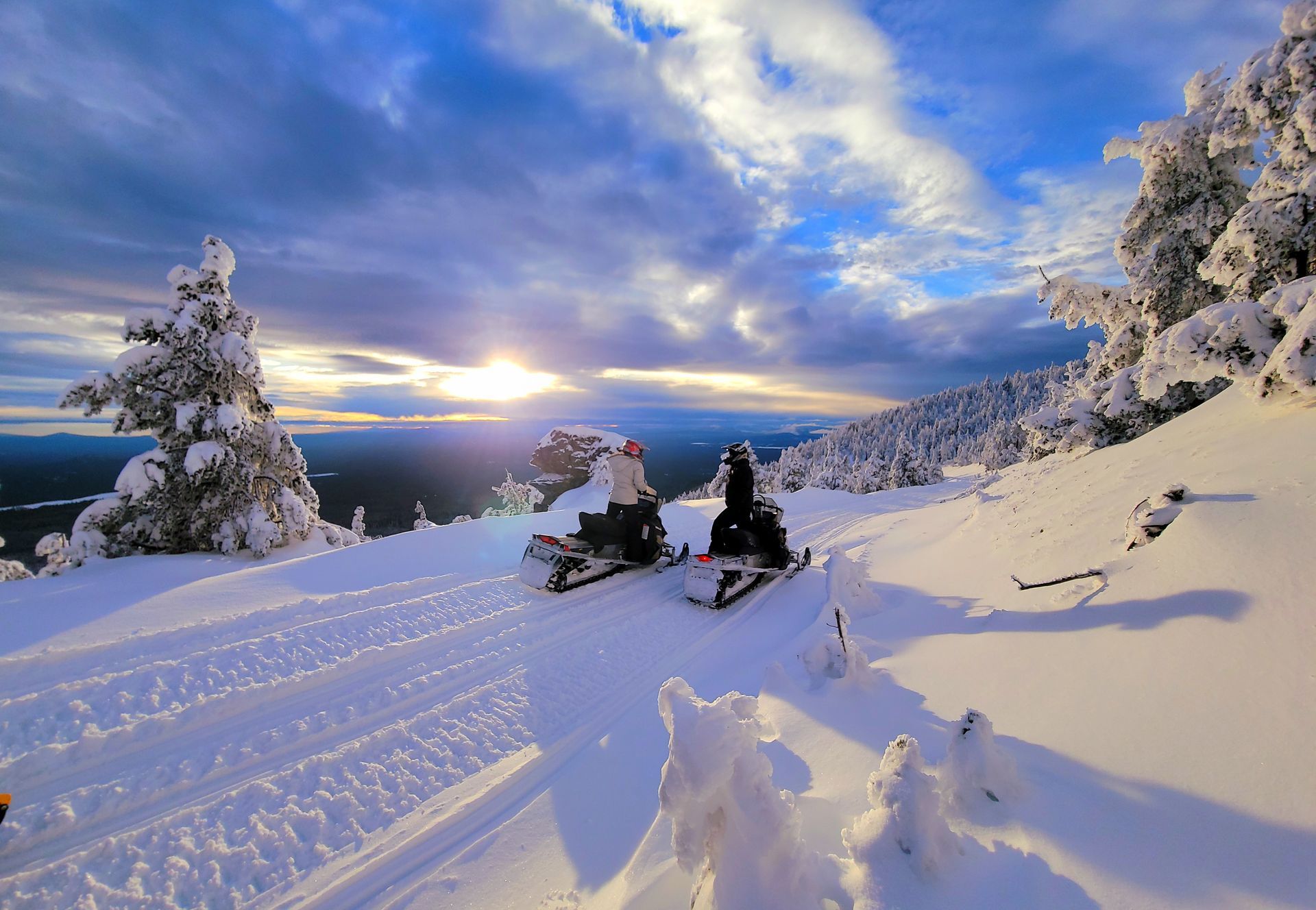 Snowmobiling