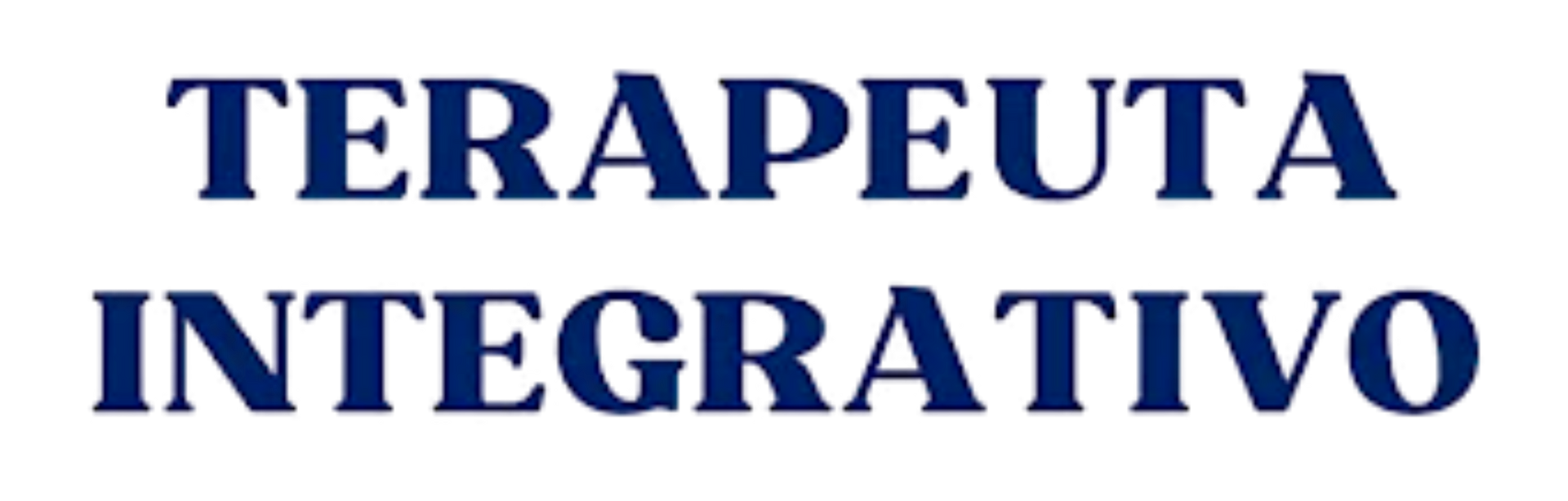 Un logo que dice terapeuta integrativo sobre un fondo blanco.