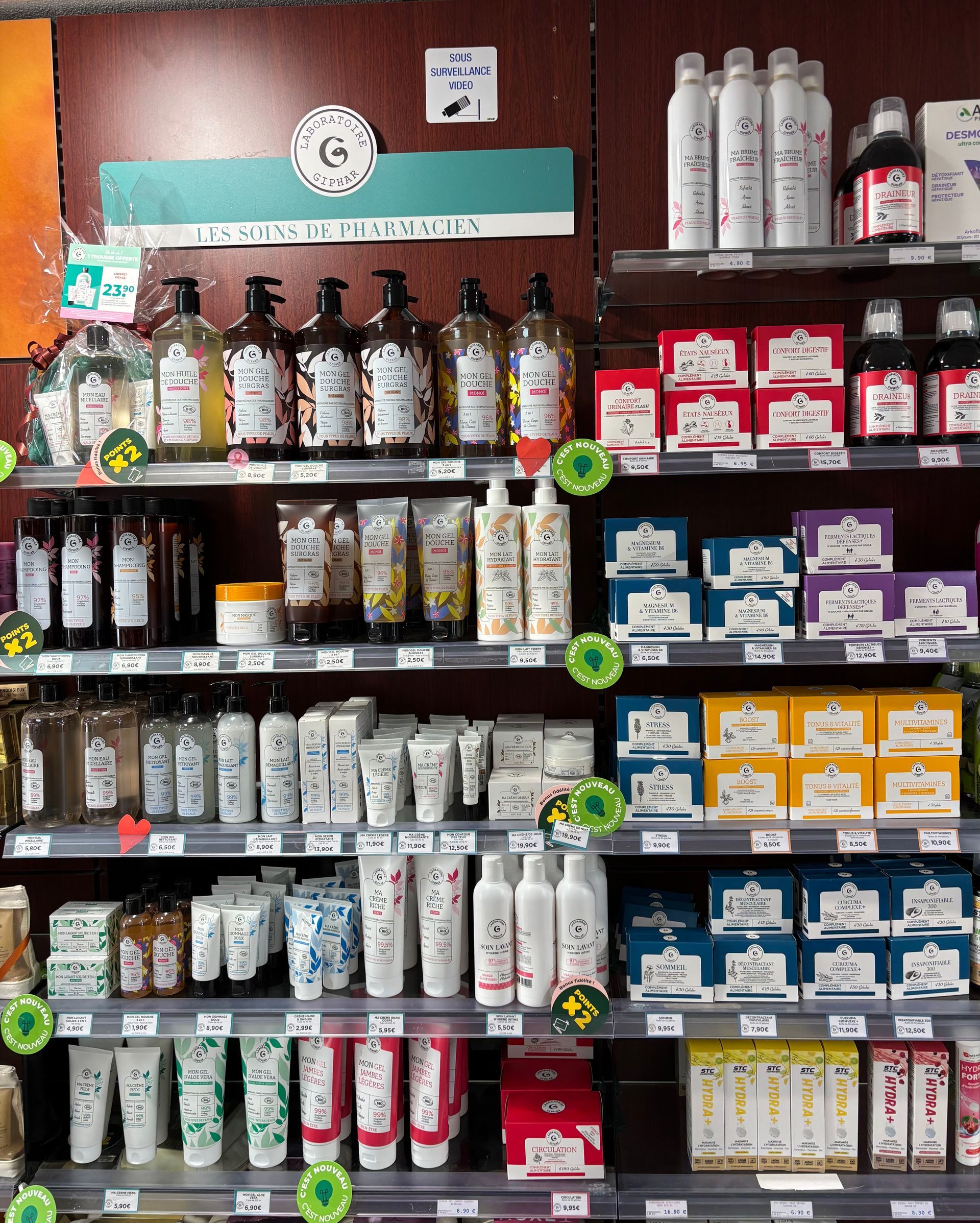 Gamme de produits Giphar