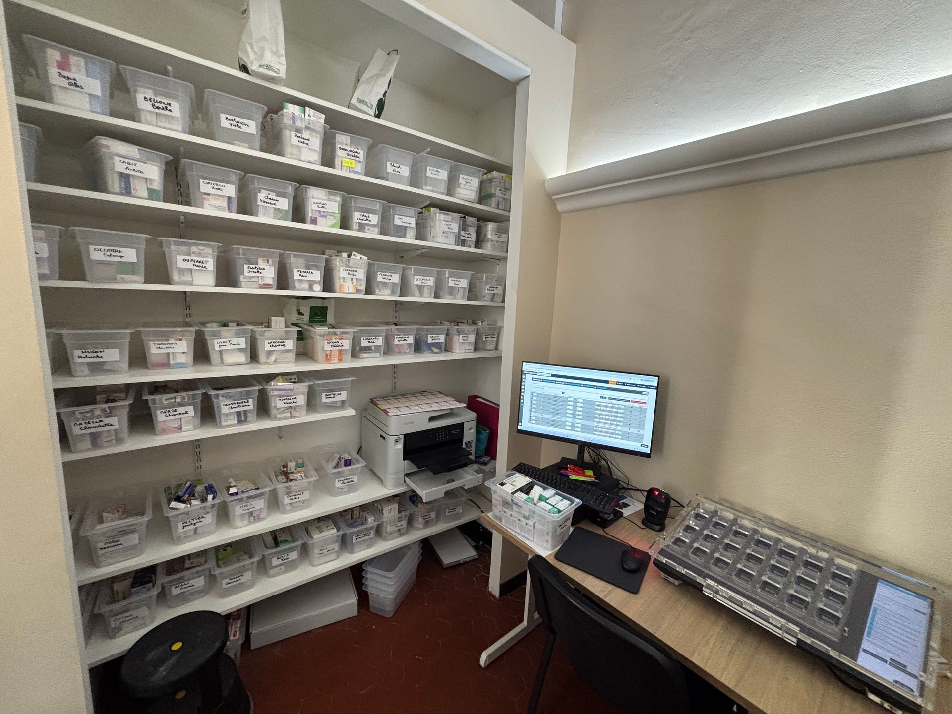 Local PDA sécurisé comprenant 2 postes de travail