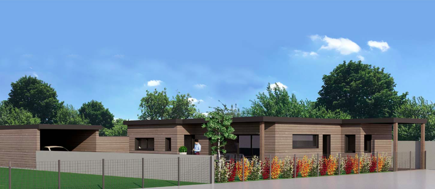 Maison bois Ranville