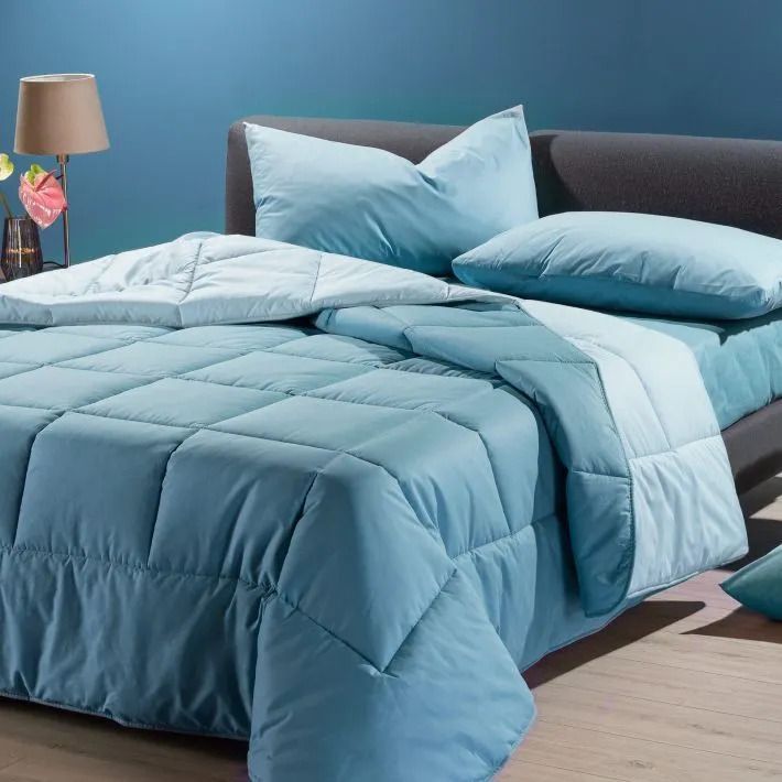 Trapunta Bicolor Acquamarina - Dolce Casa Lugano