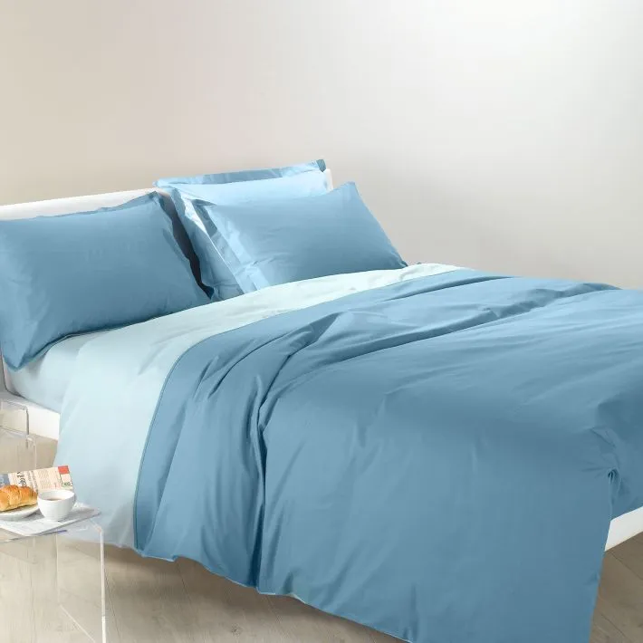 Copripiumino Bicolor Acquamarina - Dolce Casa Lugano