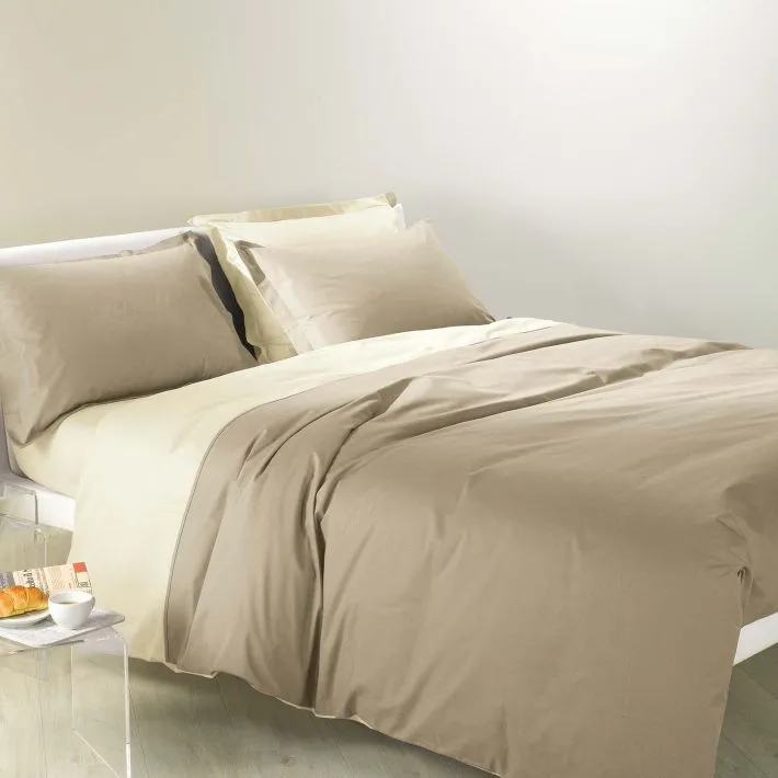 Copripiumino Bicolor Naturale - Dolce Casa Lugano