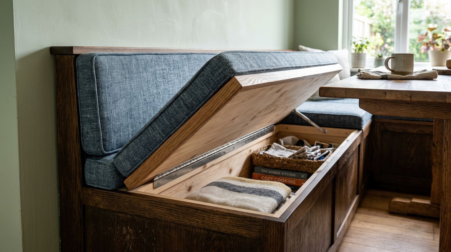 Une restauration de banquette en bois