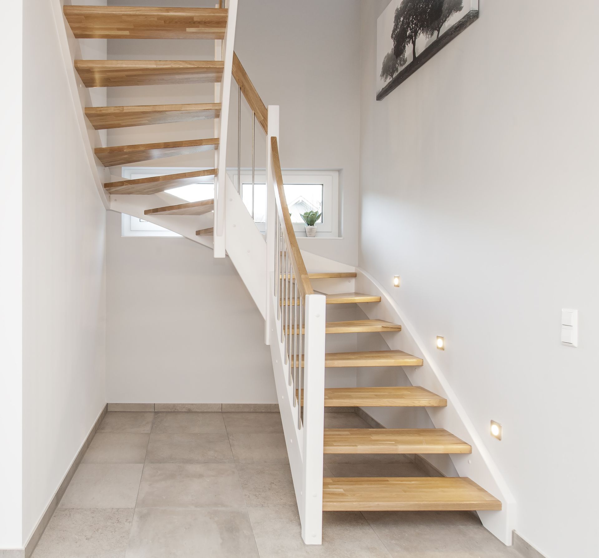 Escaliers de bois en colimaçon