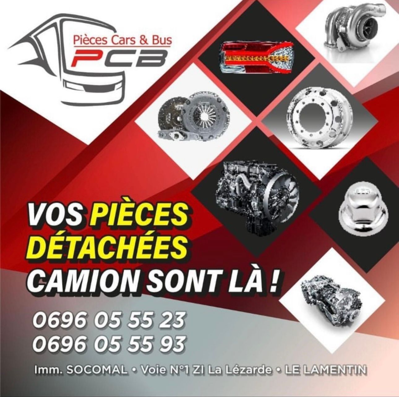 Pièces de camion disponibles
