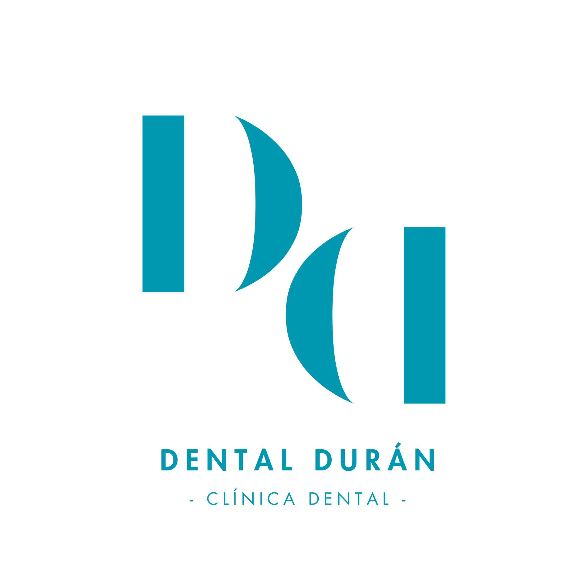 Logo for Dental Durán: Teal 