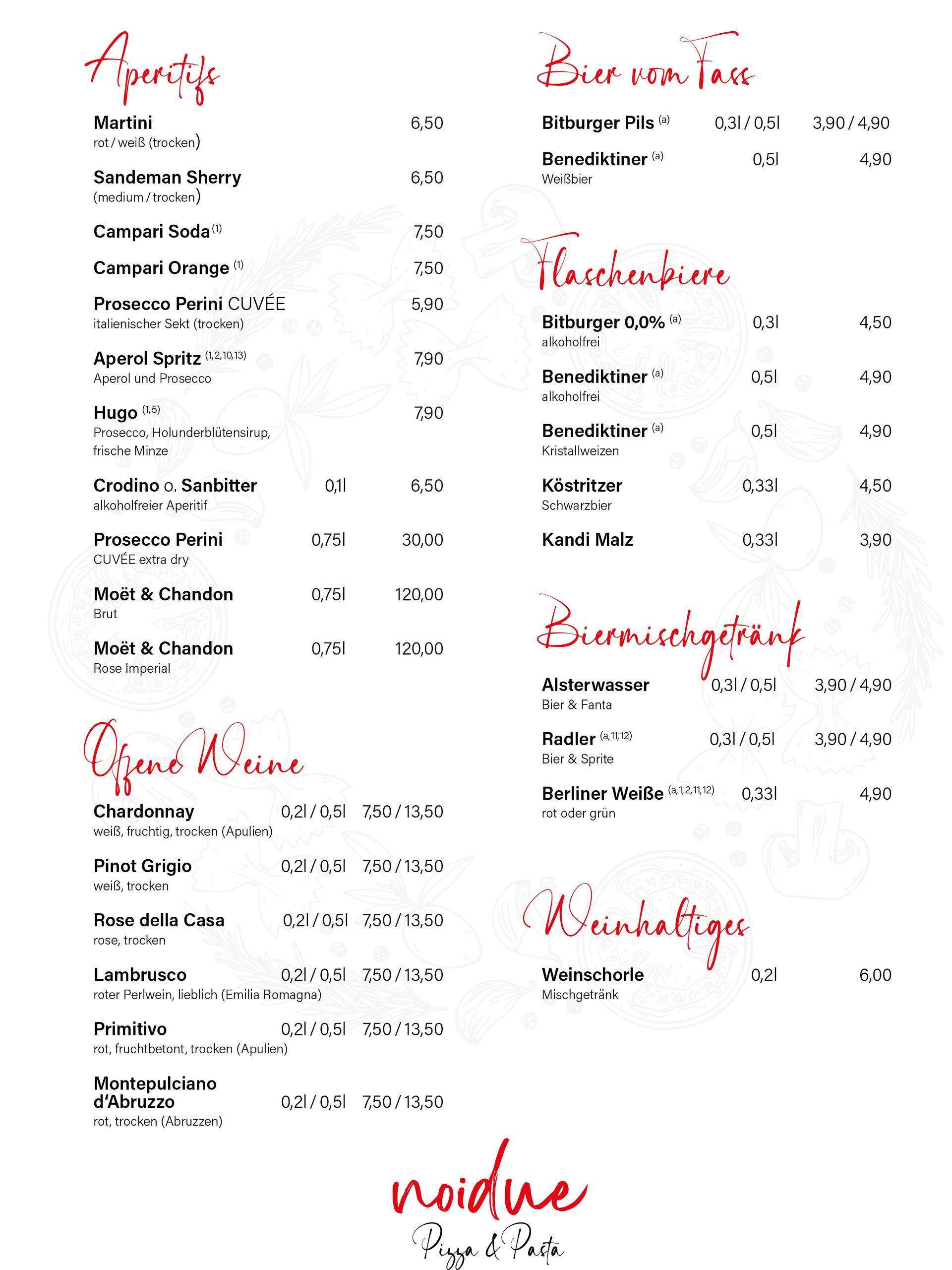  Getränke noiduo glindow