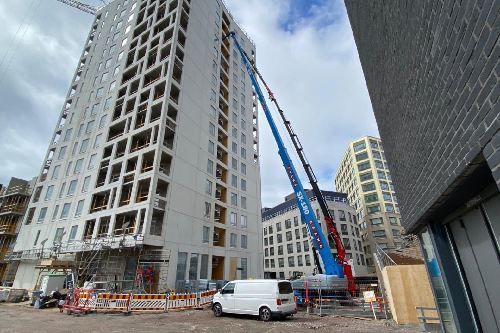  teräsrakenteiden asennuksia