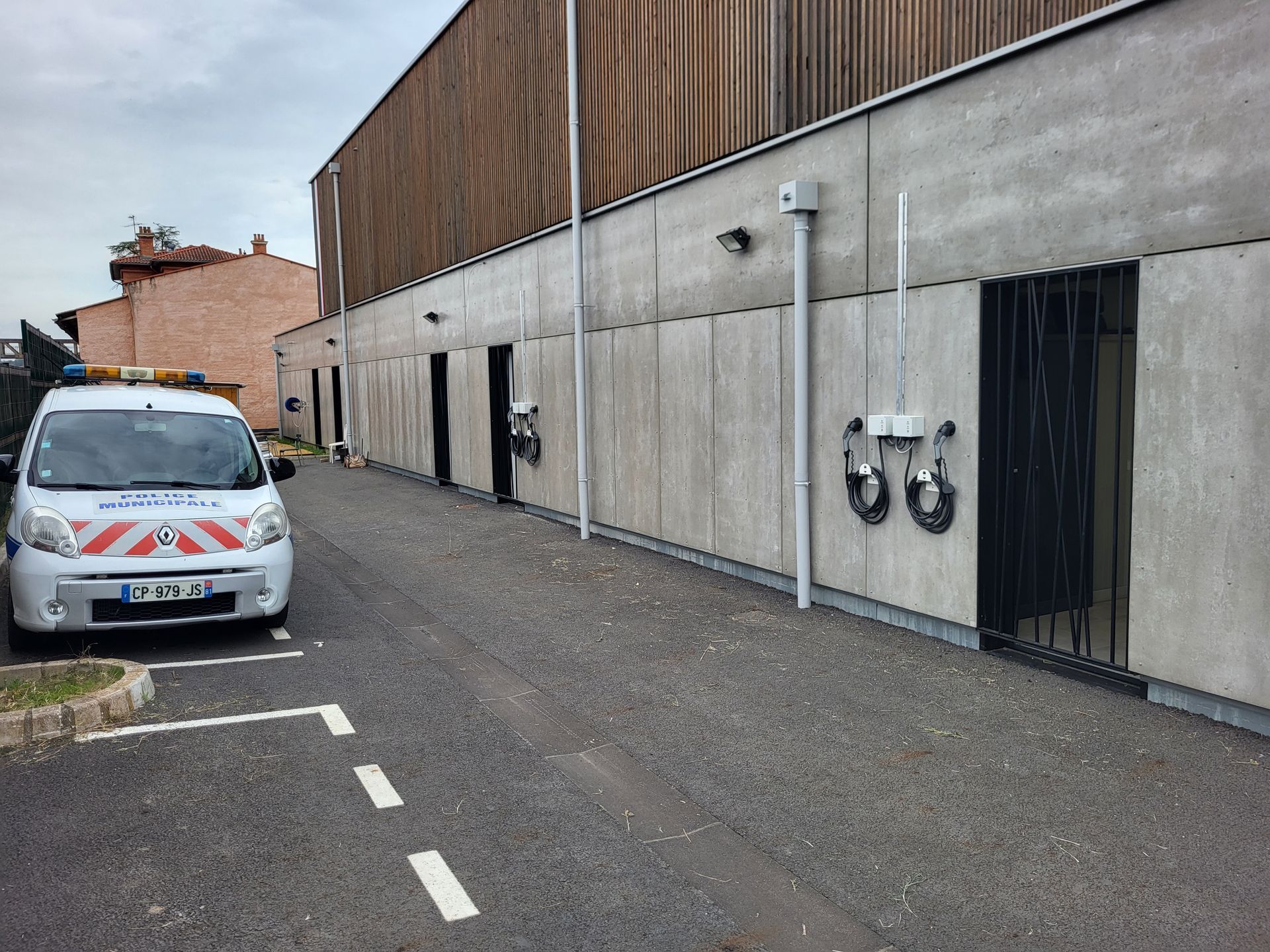 Une voiture de police