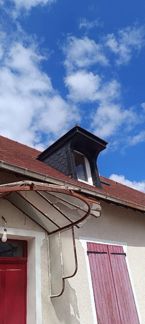 Habillage de lucarnes en zinc prepatiné