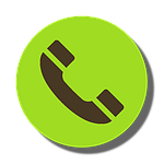 Icône d'un téléphone qui indique le lien pour la page contact du site