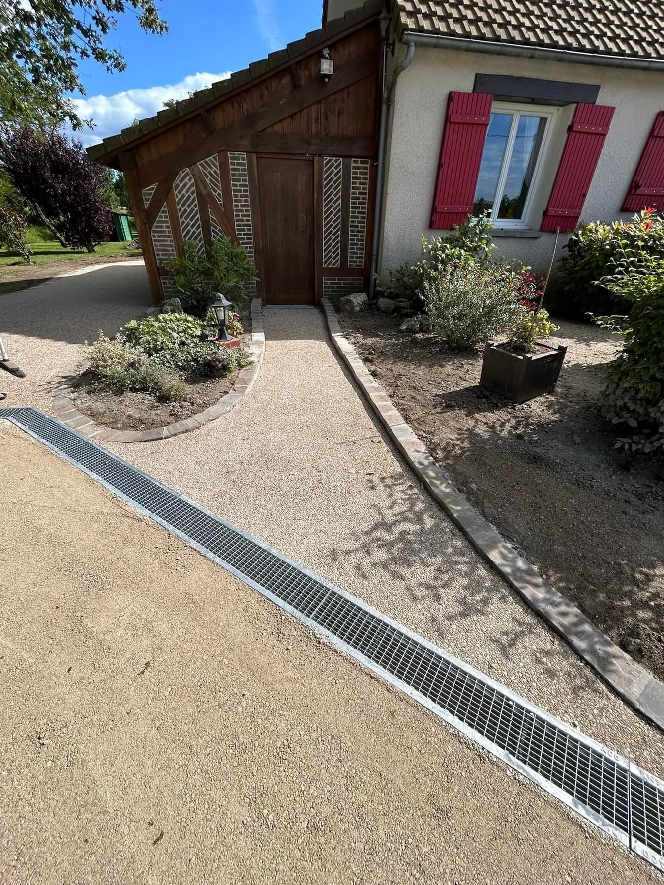 Allée et drainage