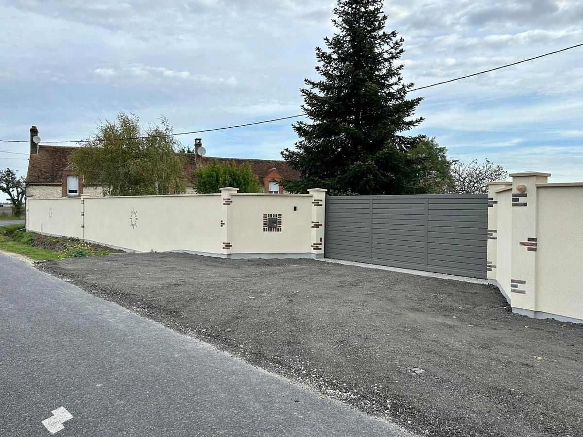 Ravalement de mur de clôture