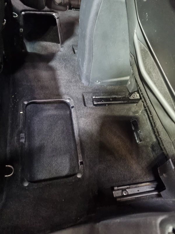 Sièges arrière propres