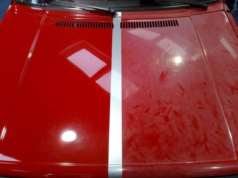 Polissage de carrosserie avant/après