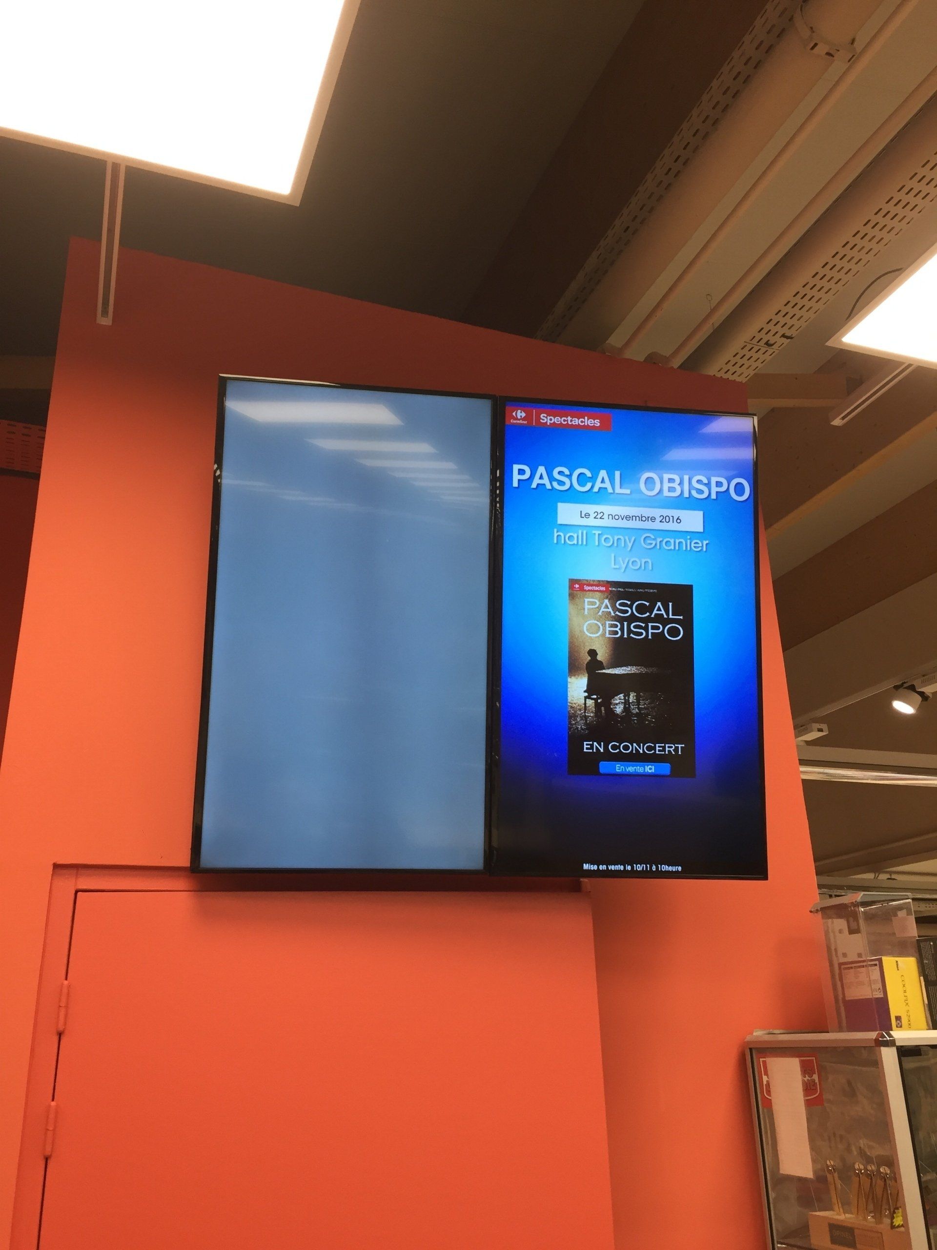 Écran d'affichage entreprise