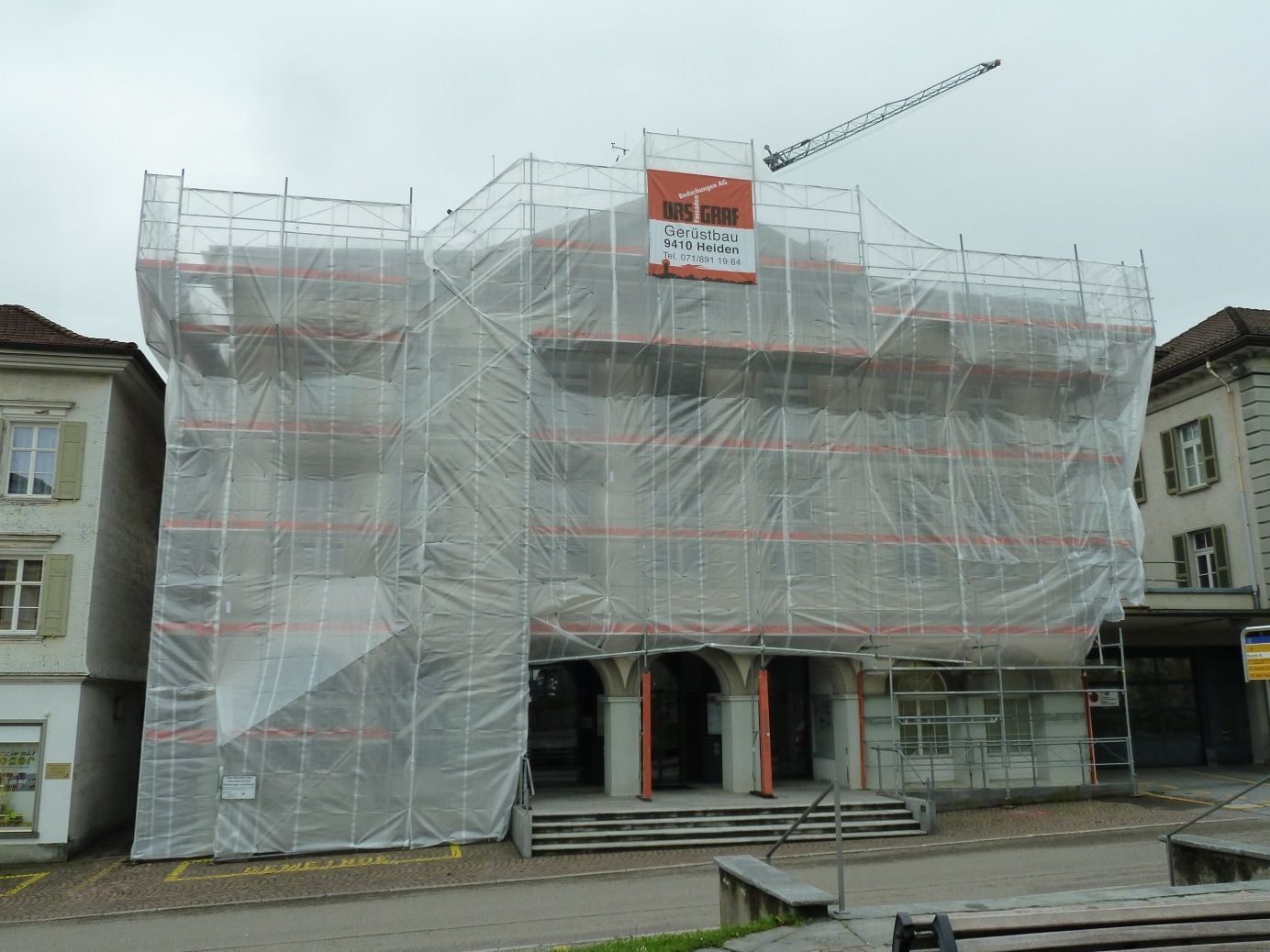 Gerüst Rathaus Heiden - [company-name]