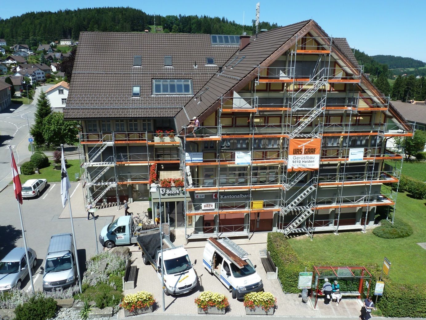 Gerüst Kantonalbank Oberegg - [company-name]