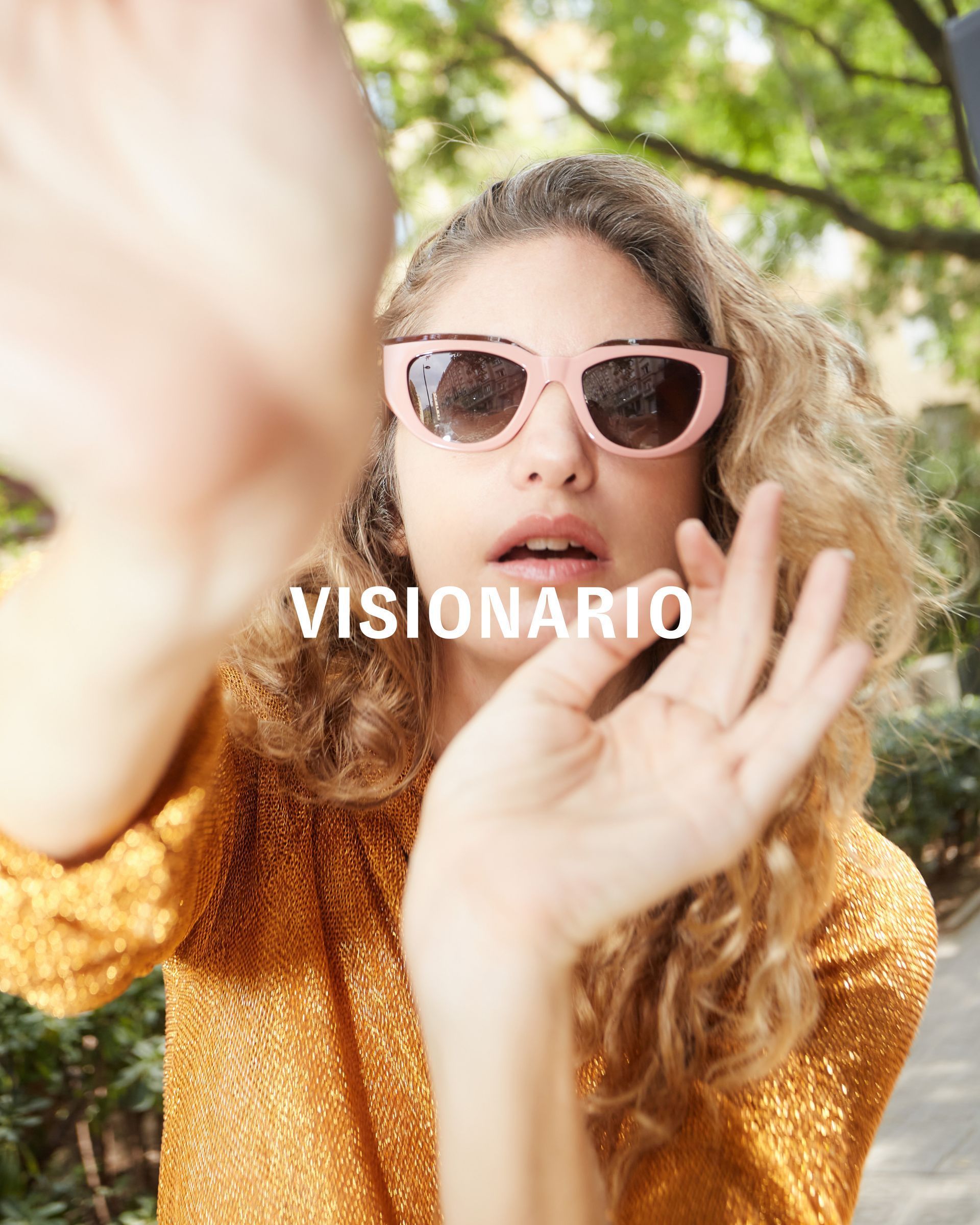 Lunettes de soleil roses Visionario