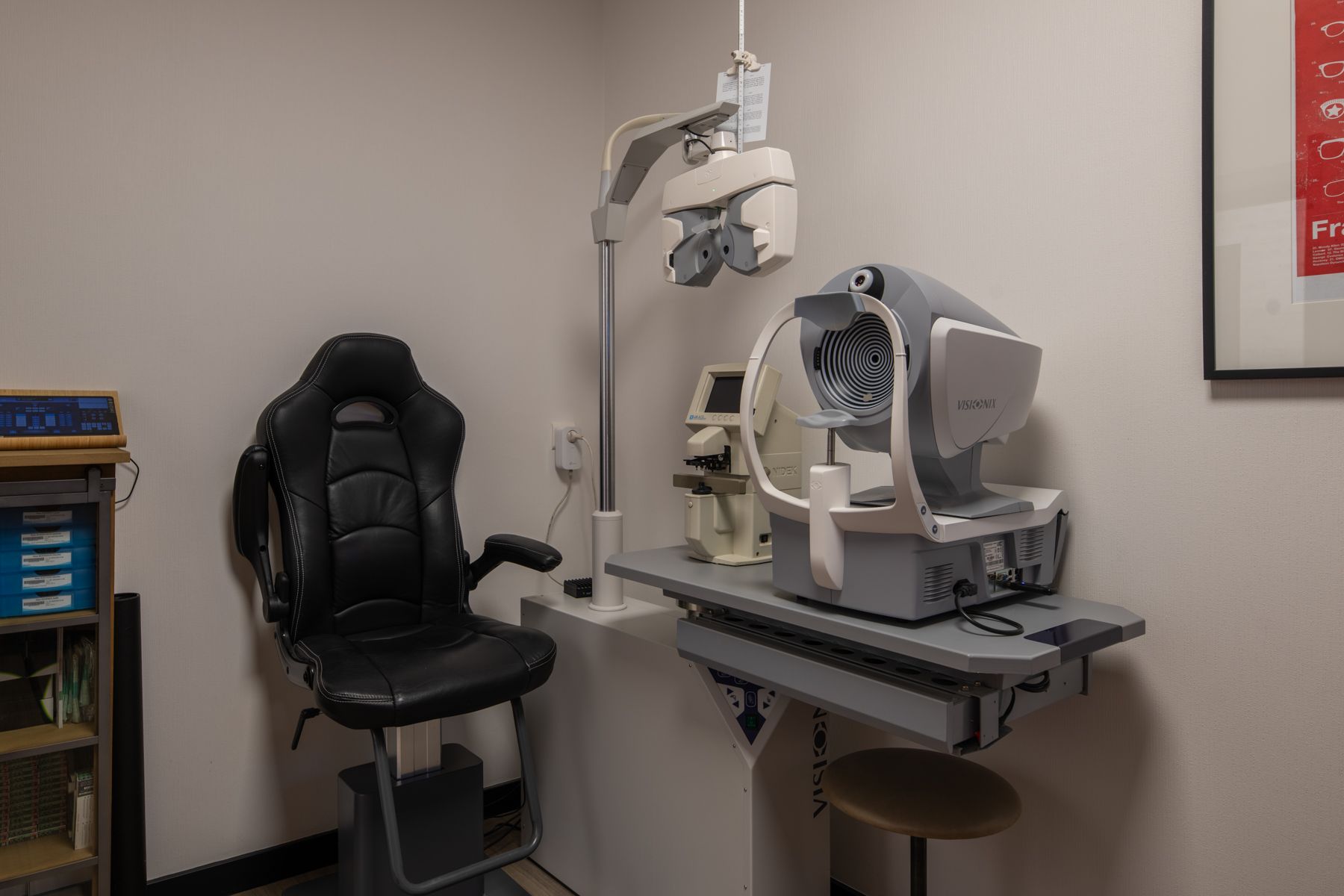 Salle d'examen de la vue