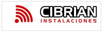 Un logotipo rojo y negro para instalaciones cibrian