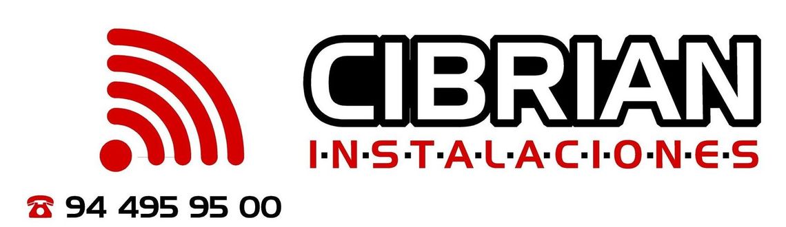 Un logotipo rojo y negro para instalaciones cibrian