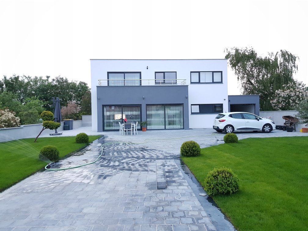 Ravalement d'une façade de maison